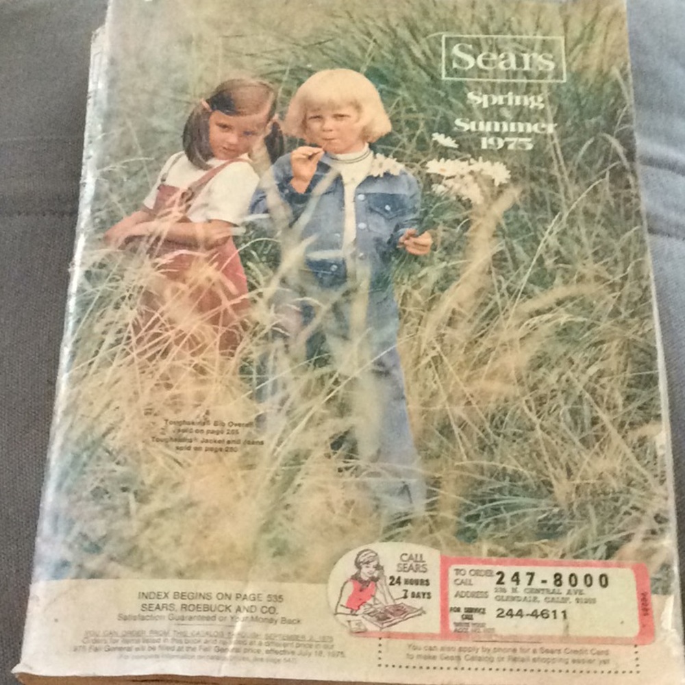 Vintage original Sears Catalogue 1975